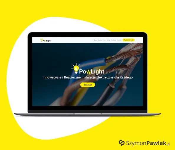PowLight - Usługi Elektryczne Strona Internetowa
